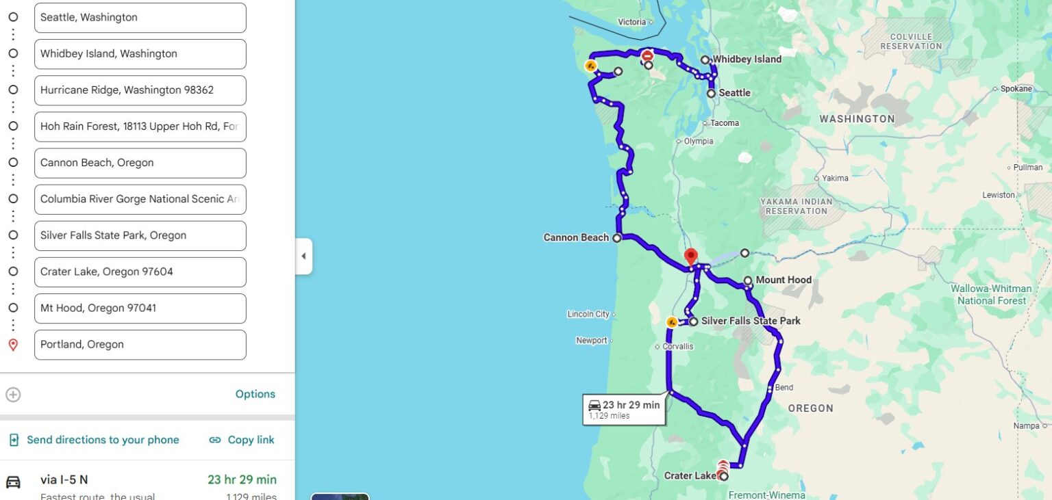 10 Day Pacific Northwest Road Trip Itinerary | The Nature Seeker