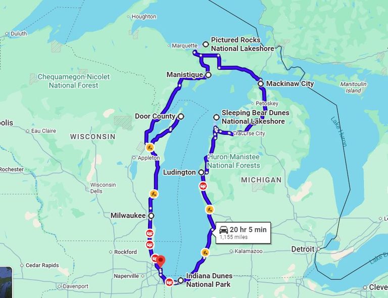 Lake Michigan Circle Tour: The Ultimate 10 Day Road Trip Itinerary ...